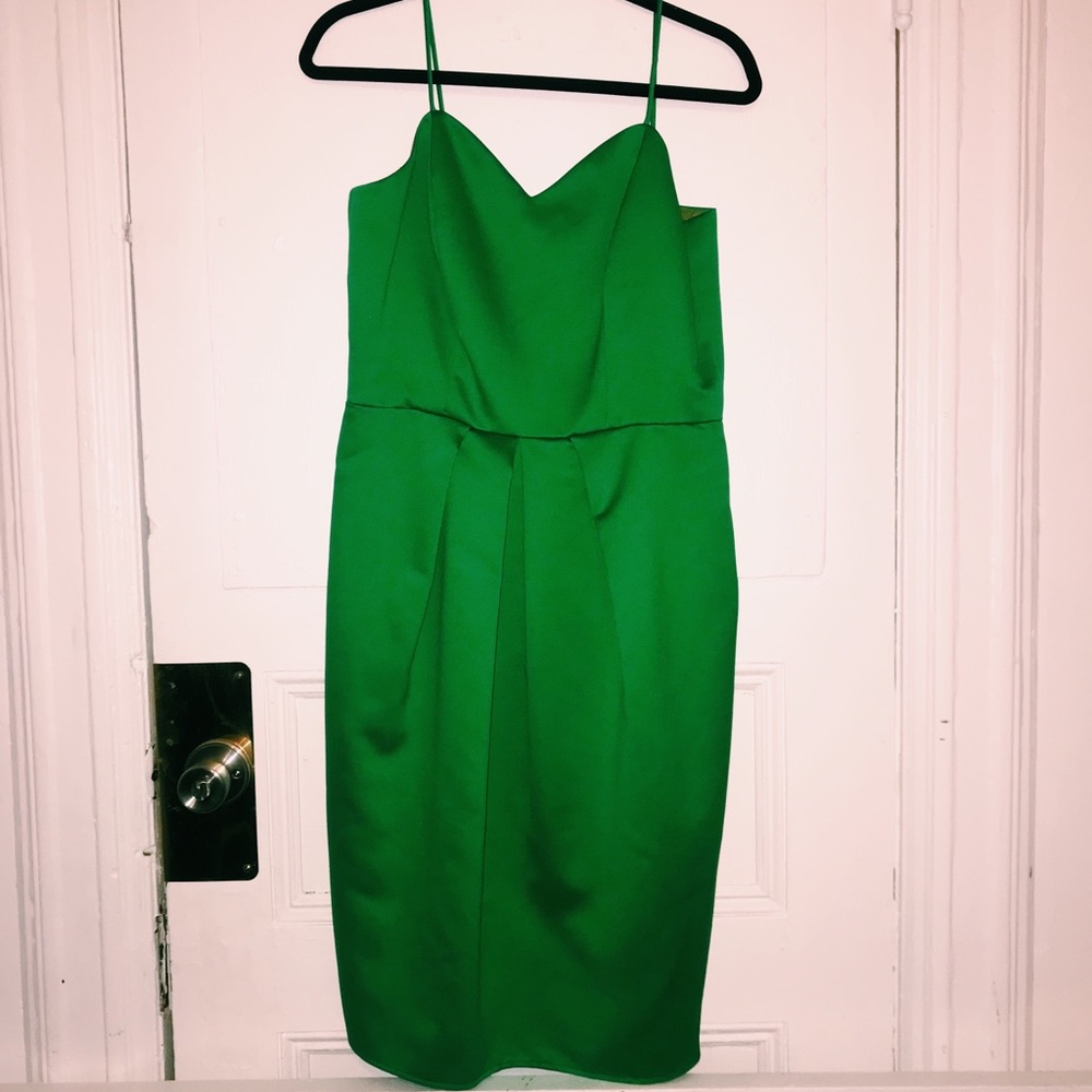 New With Tags David Rose Emerald Cocktail Dress